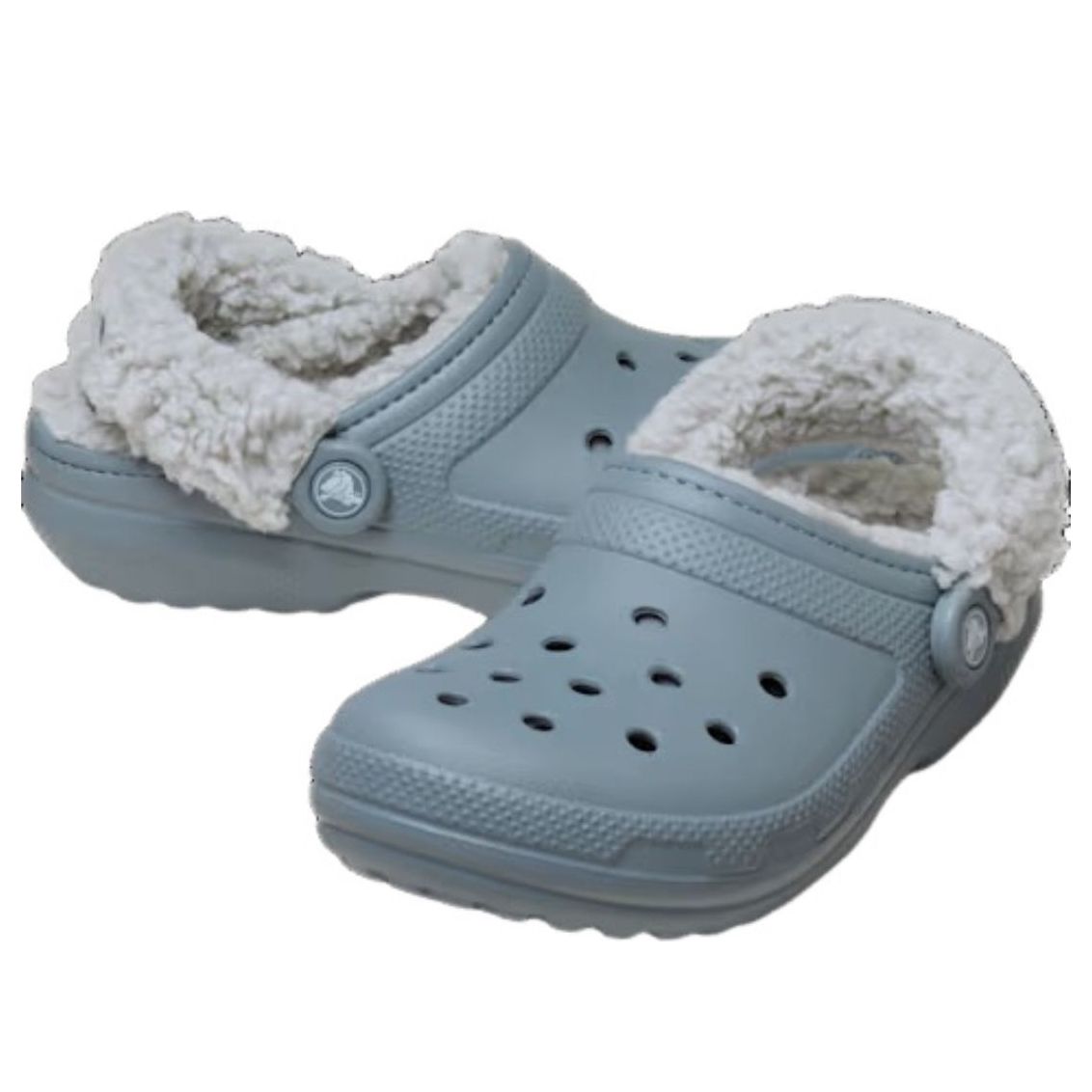 Классические сабо Crocs с флисовой подкладкой, цвет «Бетон» — фото 2