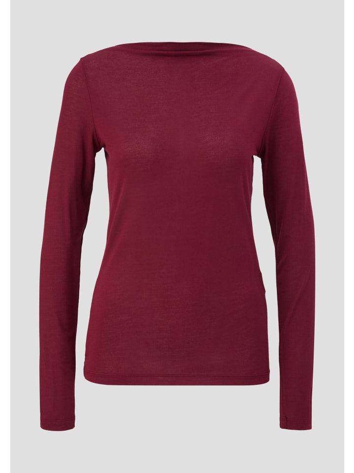 

s.Oliver Лонгслив в цвете 3871_бордо