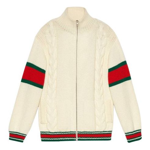 

Куртка Gucci Twisted Bomber Jacket For Men Beige, кремовый