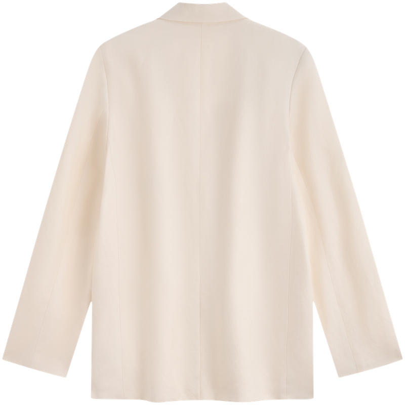 Calvin Klein Женский деловой костюм овсяного белого цвета, YAC-Oat White — фото 4
