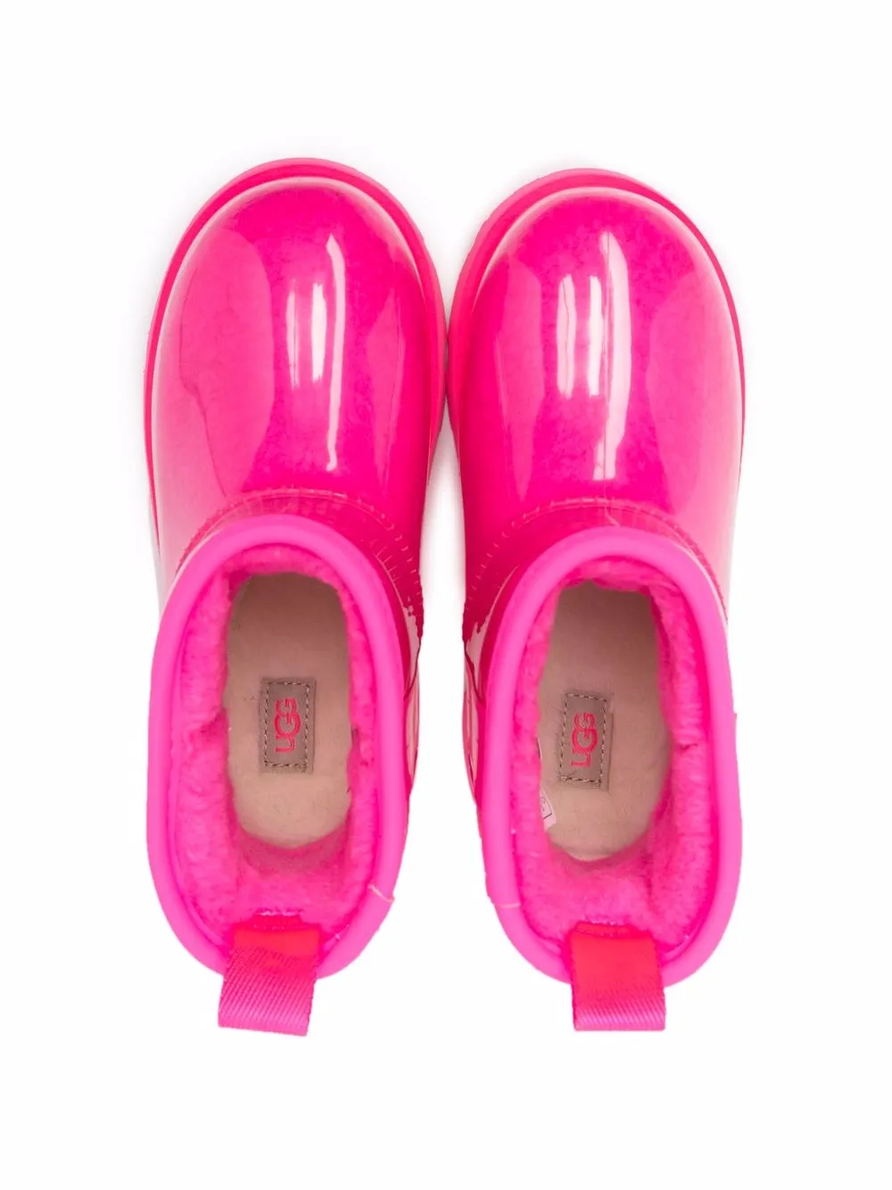 Резиновые сапоги с логотипом UGG Kids, розовый — фото 3