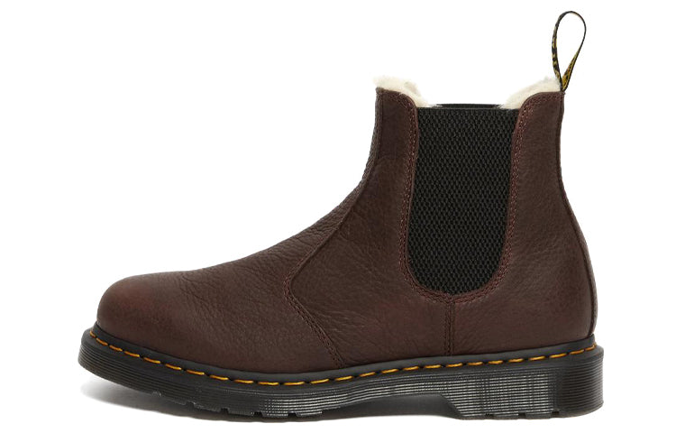 Мужские ботинки челси Dr. Martens 2976 с подкладкой из искусственного меха, коричневый — фото 2