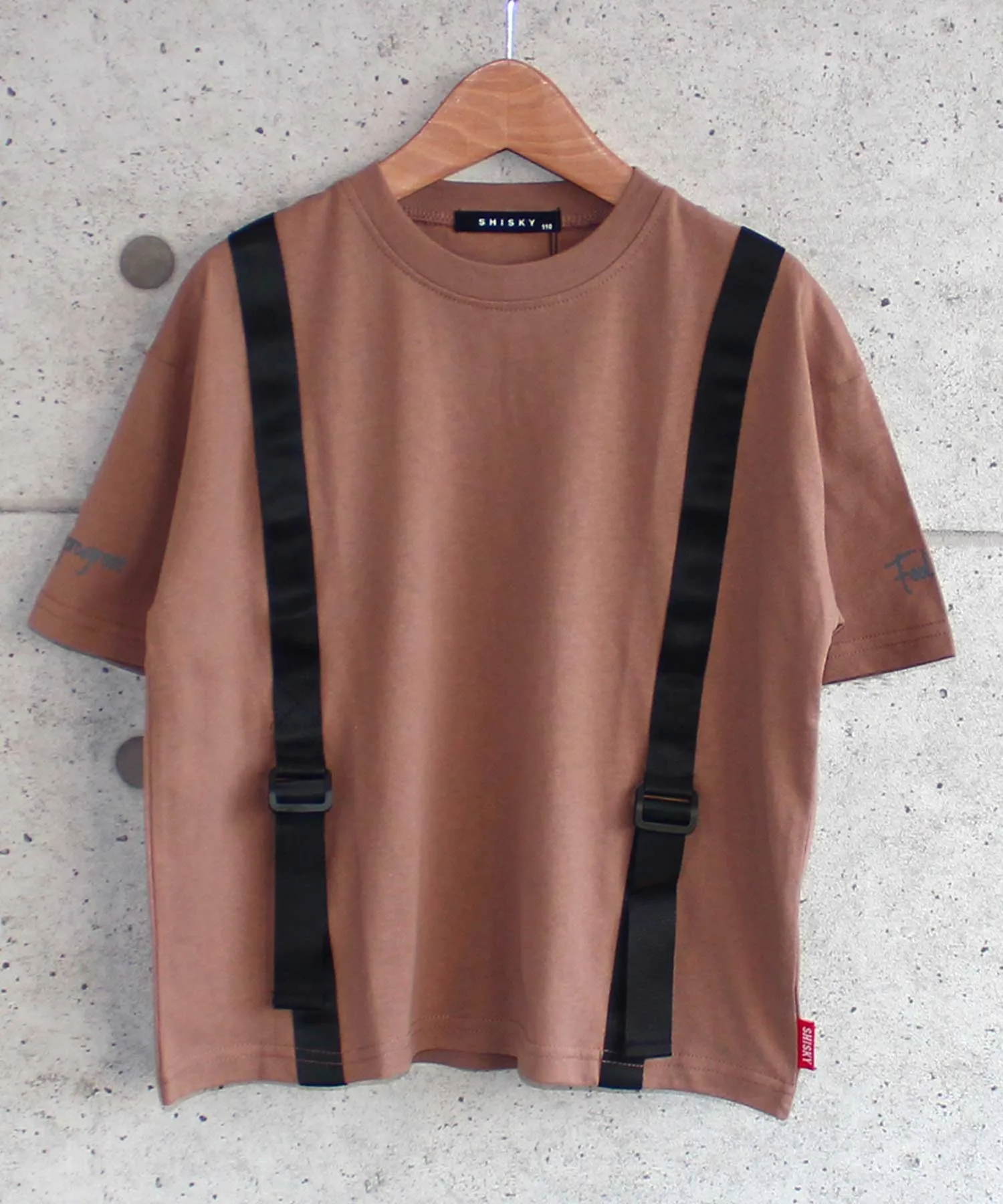 Детская футболка с поясом THE CASUAL мокко