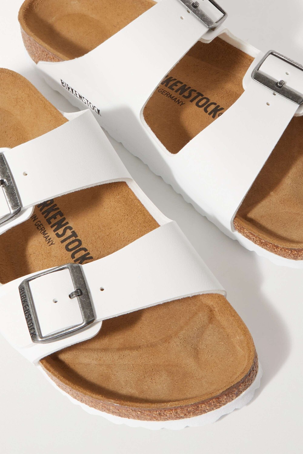 BIRKENSTOCK сандалии Arizona из искусственной кожи, белый — фото 4
