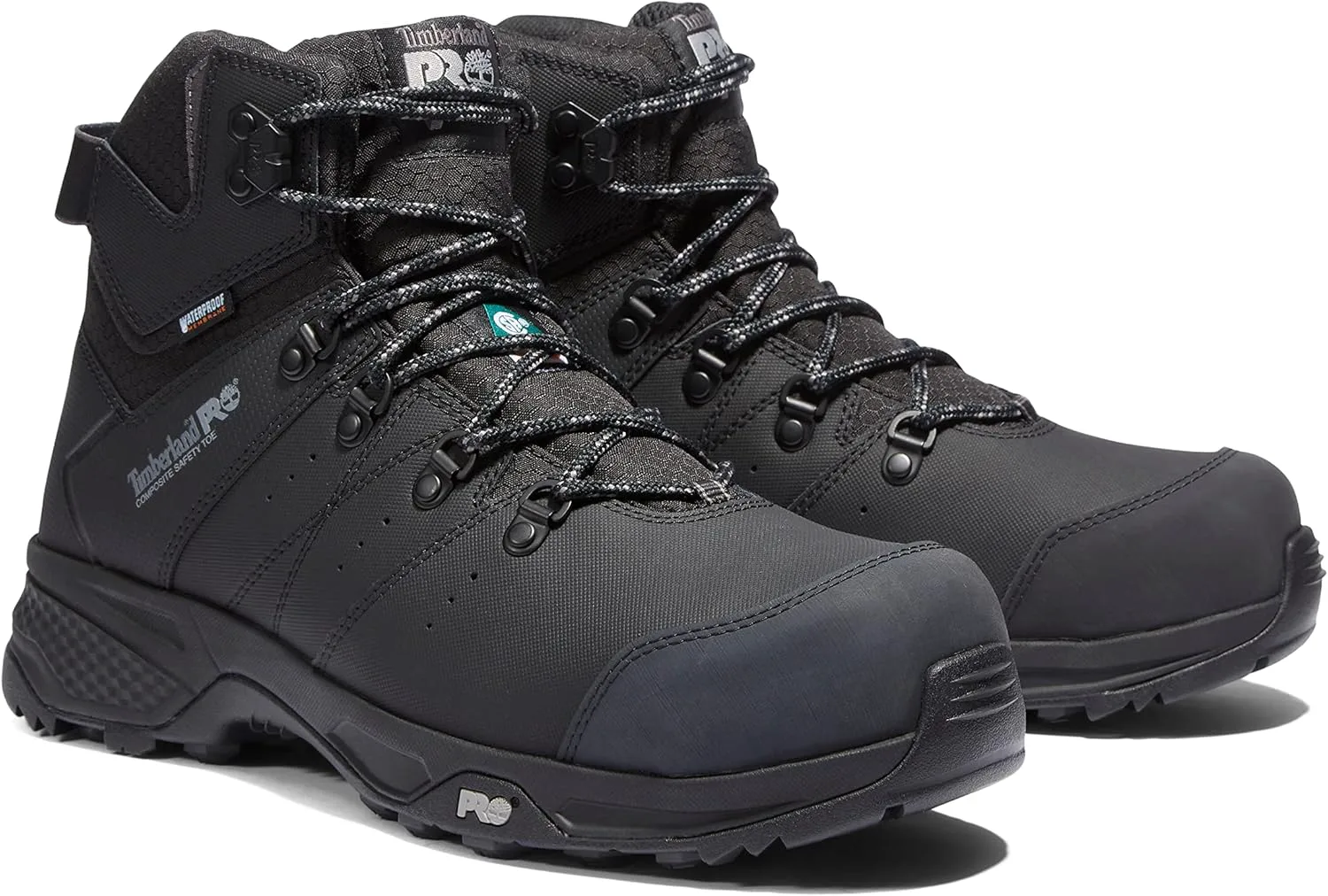 

Мужские рабочие ботинки Timberland PRO Switchback с композитным носком, водонепроницаемые, высота 6 дюймов, черный