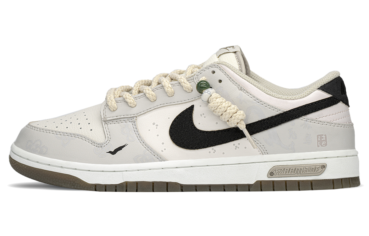

Nike Кроссовки для скейтбординга Dunk Slip, нескользящие, износостойкие, легкие, бежевые, белые, черные