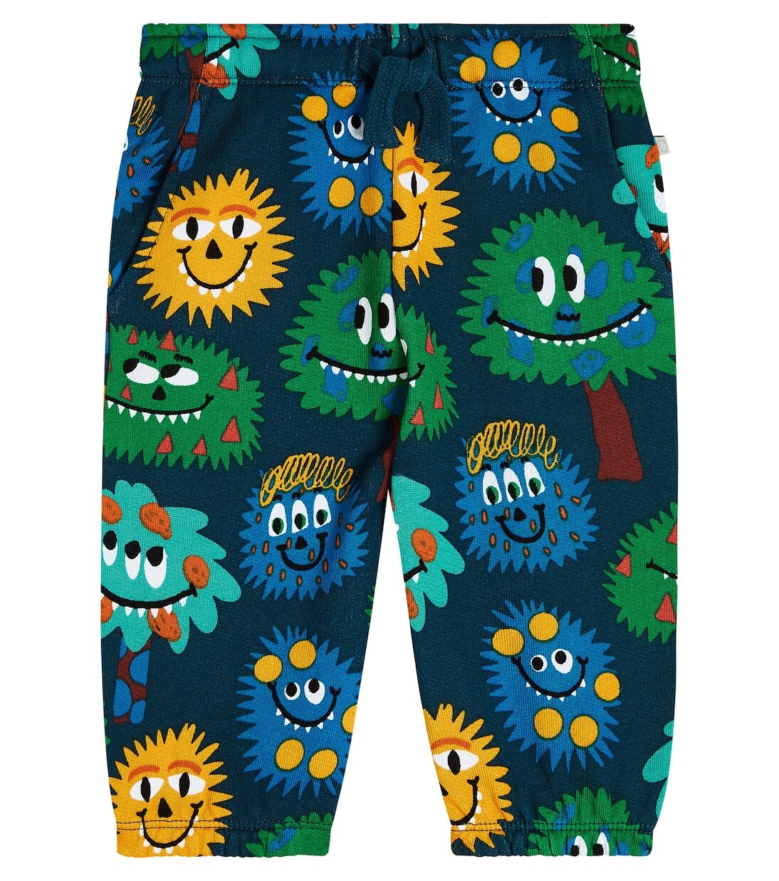 

Спортивные штаны из хлопкового джерси с детским принтом Stella Mccartney Kids, мультиколор