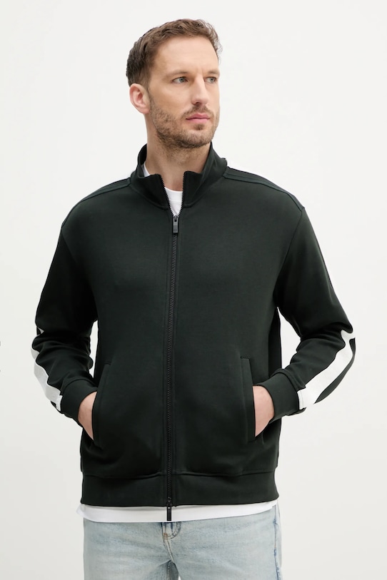 

Хлопковая толстовка Armani Exchange, зеленый