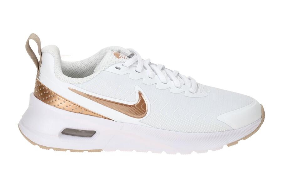 Кроссовки NIKE AIR MAX Nuaxis белые коричневые металлические женские — фото 2