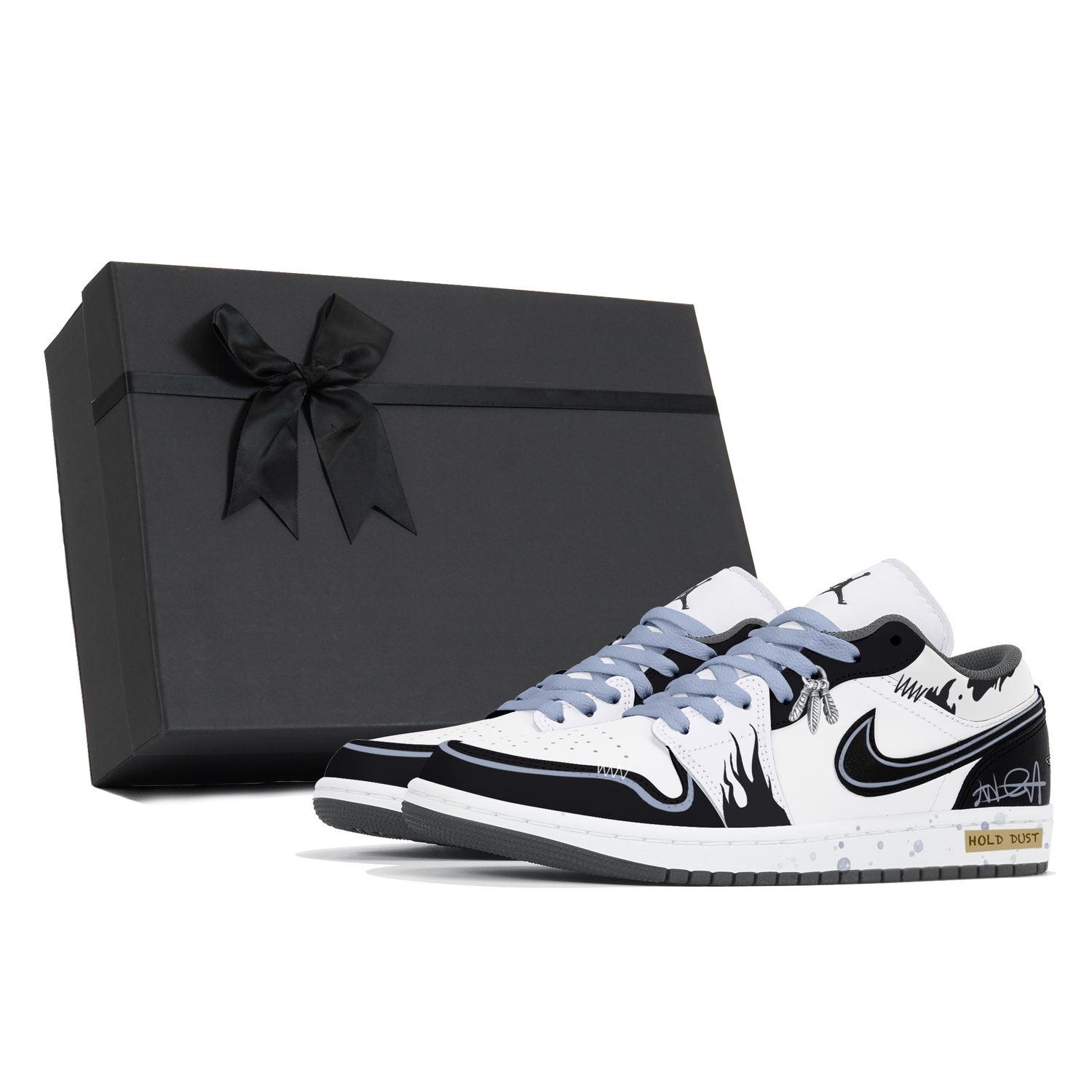 

Jordan Air 1 износостойкие и легкие низкие кеды мужские синие