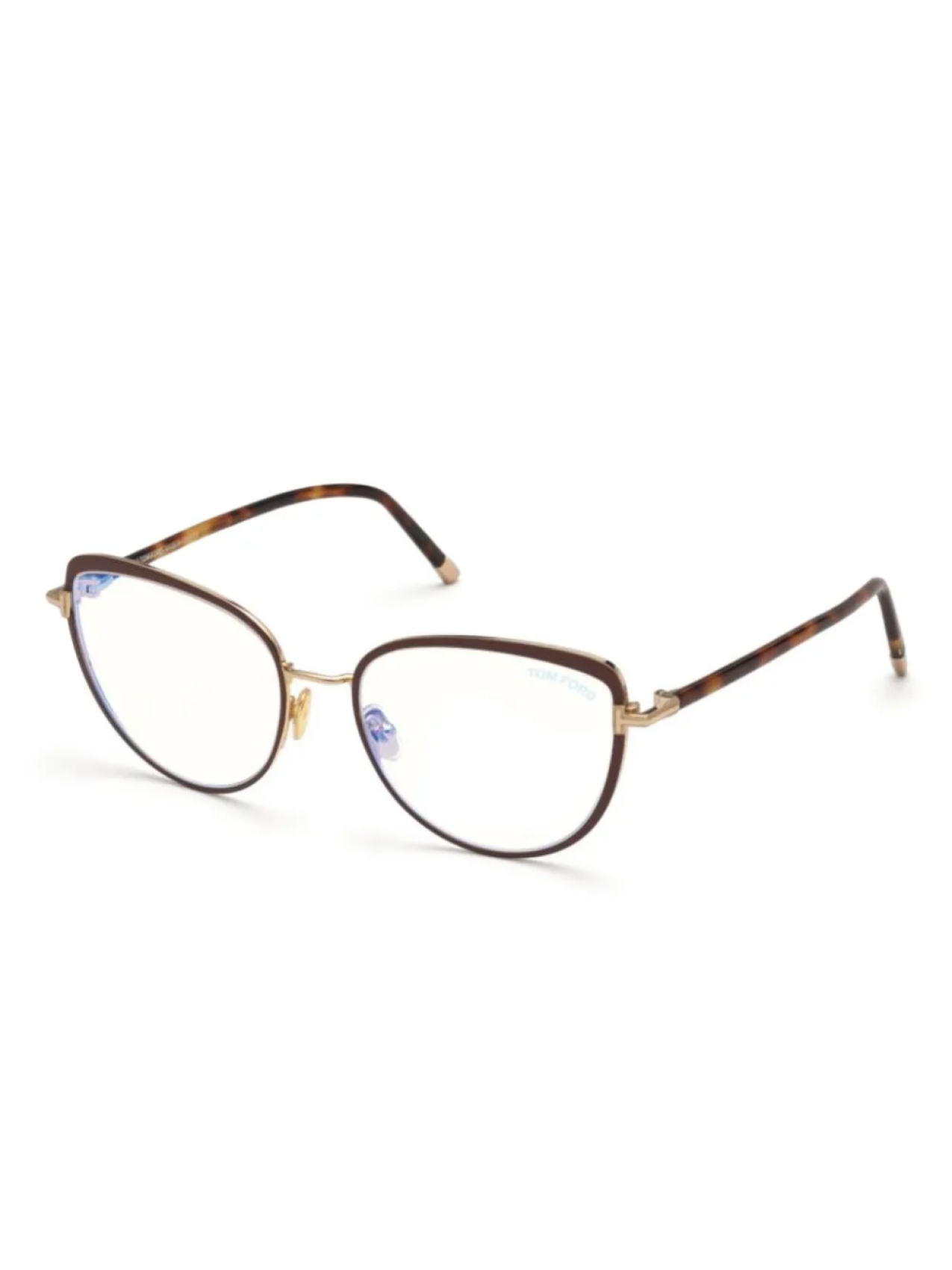 

Очки TOM FORD Eyewear с геометрической оправой, коричневый