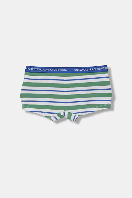Боксеры детские хлопковые 2 шт United Colors of Benetton, зеленый — фото 2