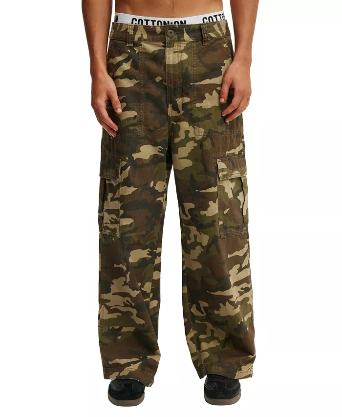 

Мужские брюки-карго Axel Super Baggy COTTON ON, коричневый