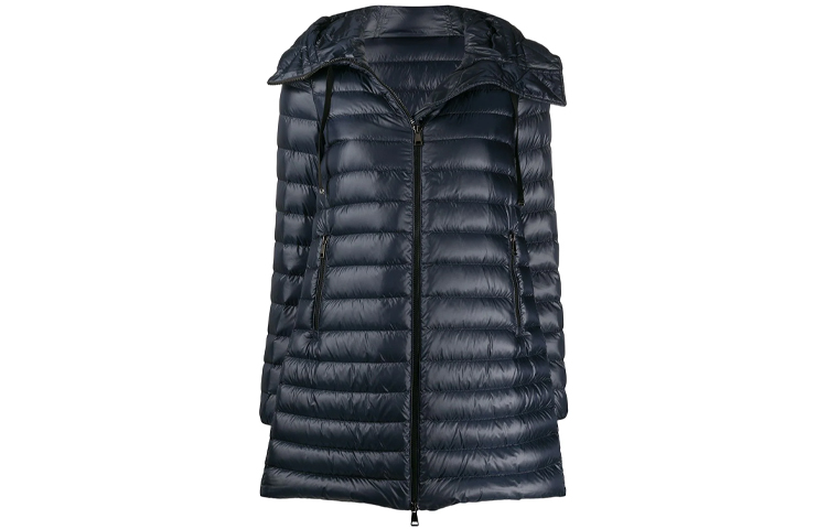 Пуховик женский морской синий Moncler — фото 2