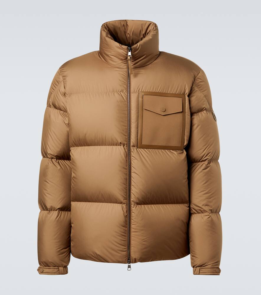 

Куртка пуховая Chinon с кожаными вставками Moncler, Teak