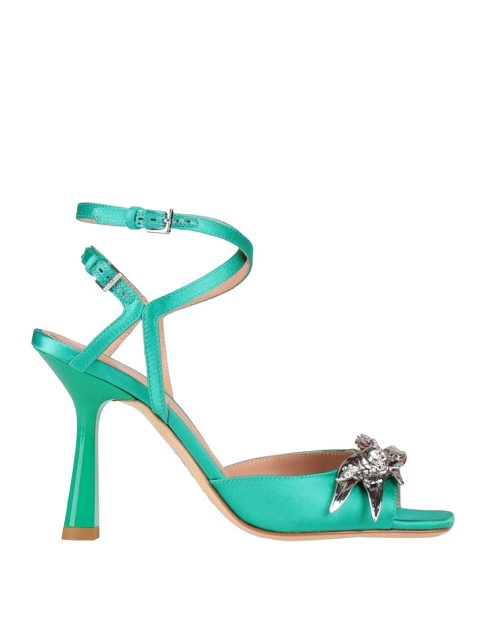 Сандалии Alberta Ferretti, зеленый