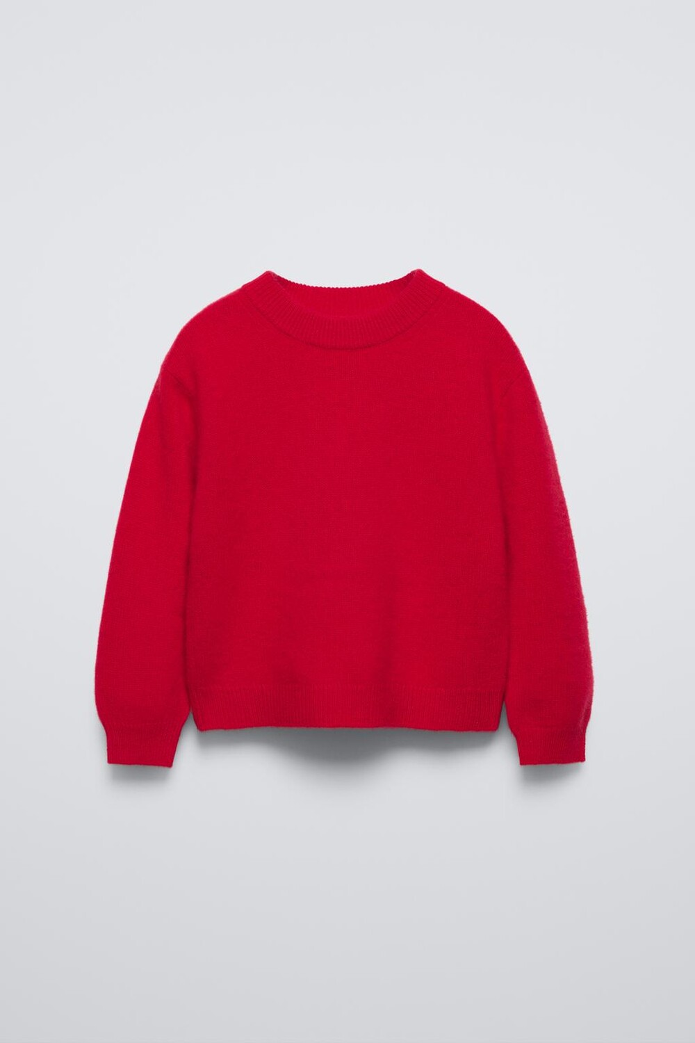 

Вязаный джемпер из 100% кашемира ZARA, красный