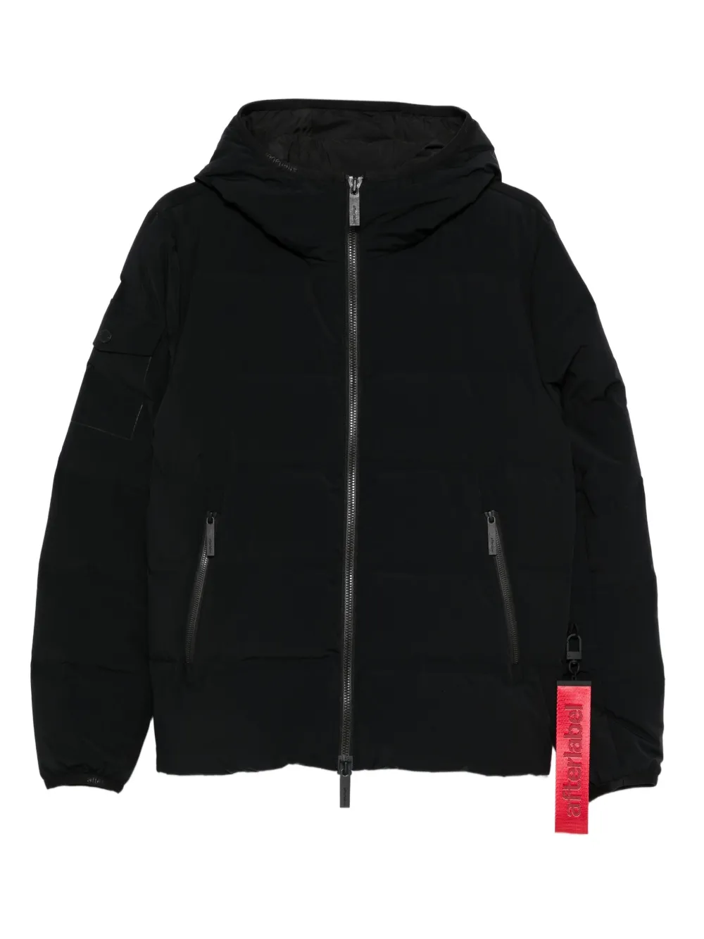 

Куртка с капюшоном и застежкой-молнией спереди AFTER LABEL, черный