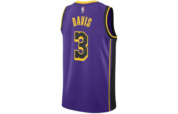 Топ Air Jordan Dri-FIT NBA Swingman Jersey 'Los Angeles Lakers Statement Edition - Field Purple', фиолетовый — фото 2