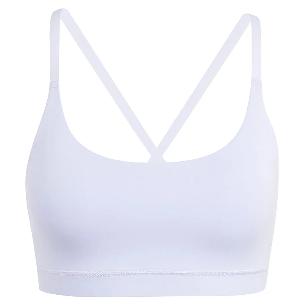Спортивный бюстгальтер adidas All Me Low Impact Sports Bra, белый — фото 3