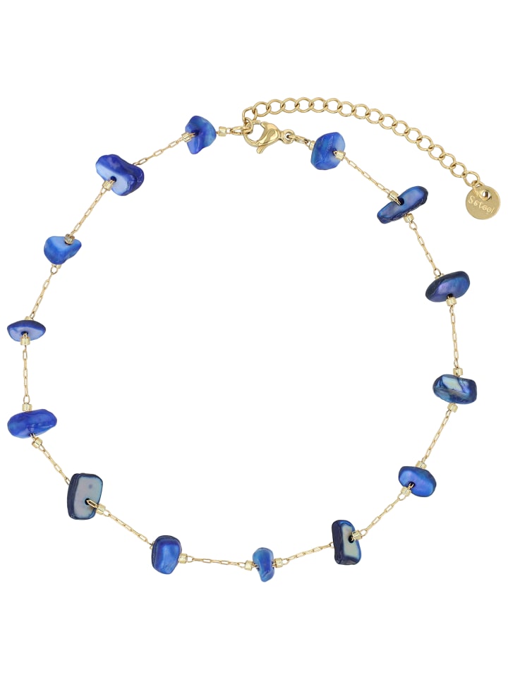 

Adeliás Женский кулон из нержавеющей стали с золотой жемчужиной