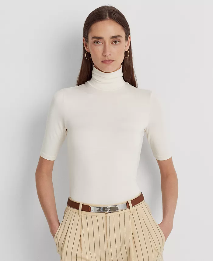 

Облегающая водолазка Lauren Ralph Lauren, белый