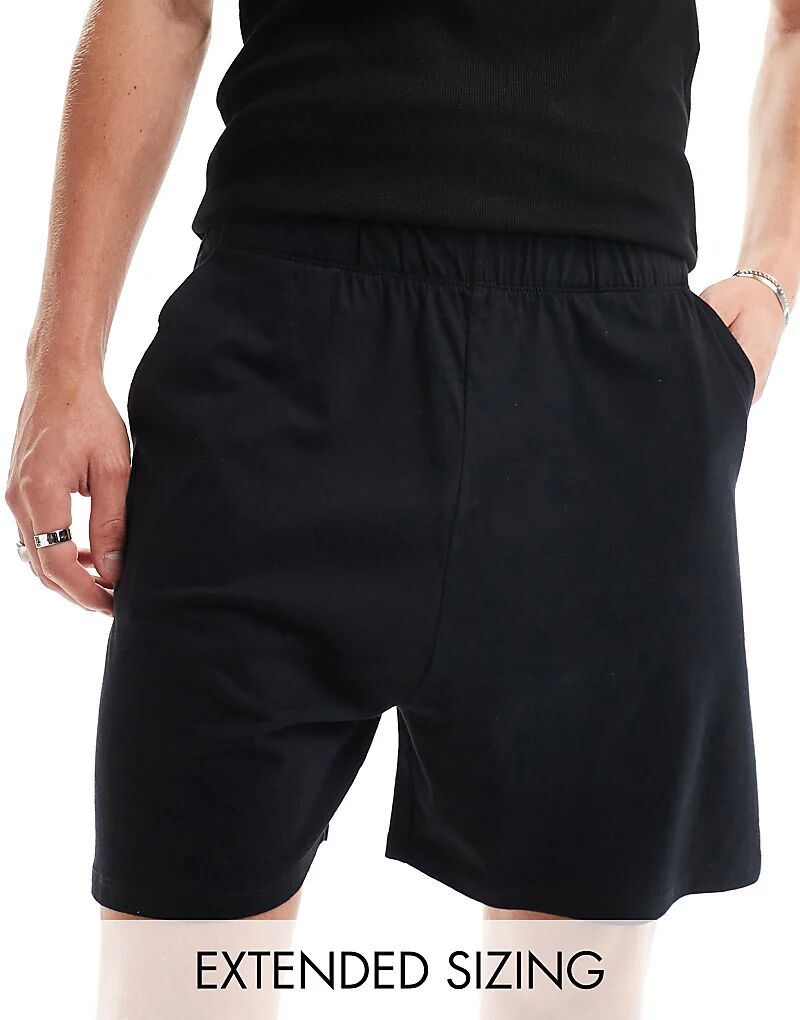 

Трикотажные шорты черного цвета ASOS DESIGN