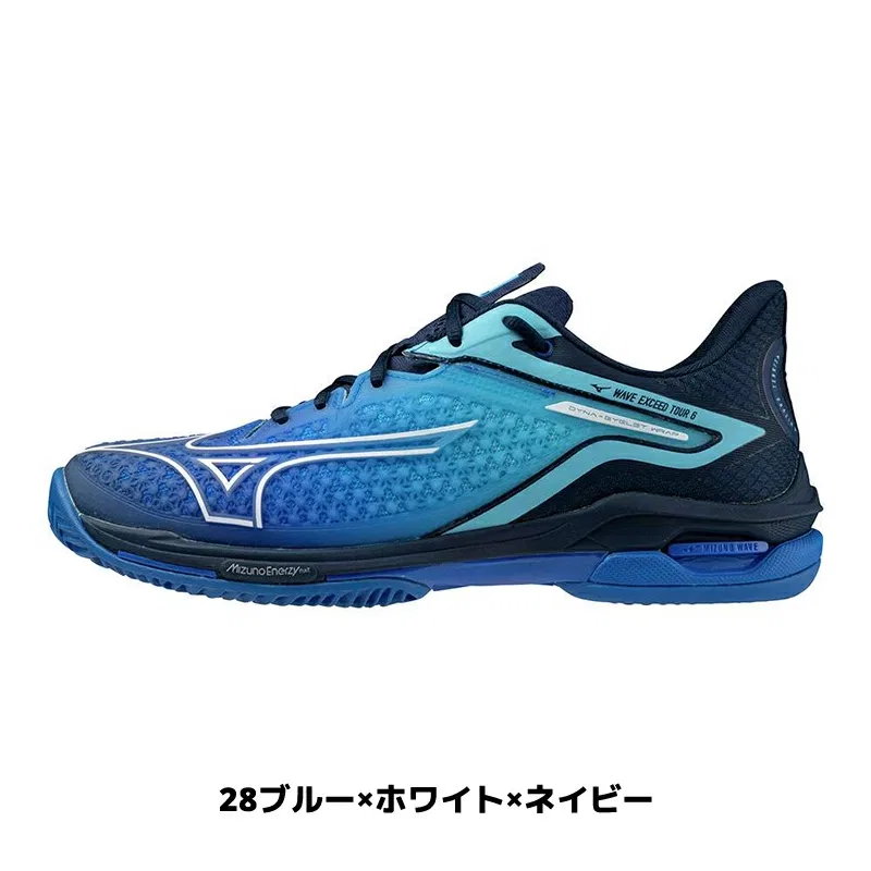 Теннисные кроссовки «Wave Exceed Tour 6 OC» от Mizuno, 28 Blue X White X Navy — фото 2