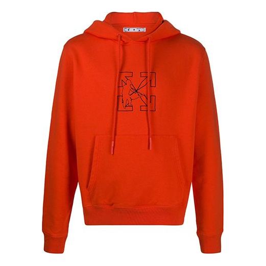 

Толстовка men's pattern arrow logo red Off-White, красный