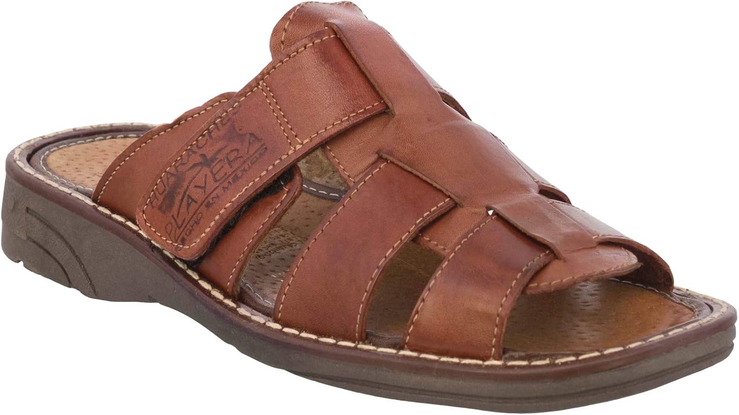 Мужские ковбойские профессиональные сандалии Huarache 660 Rustic Cognac из натуральной кожи, мексиканские, без шнуровки, с открытым носком Cowboy Professional — фото 2