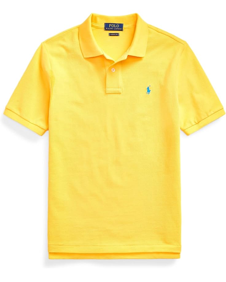 

Поло Polo Ralph Lauren Kids Cotton Mesh Polo Shirt, цвет Yellowfin