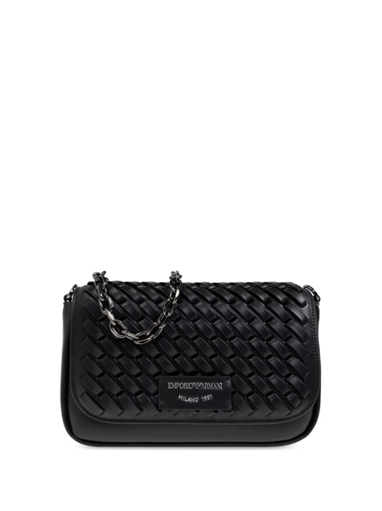 

Сумка с нашивкой-логотипом Emporio Armani, черный