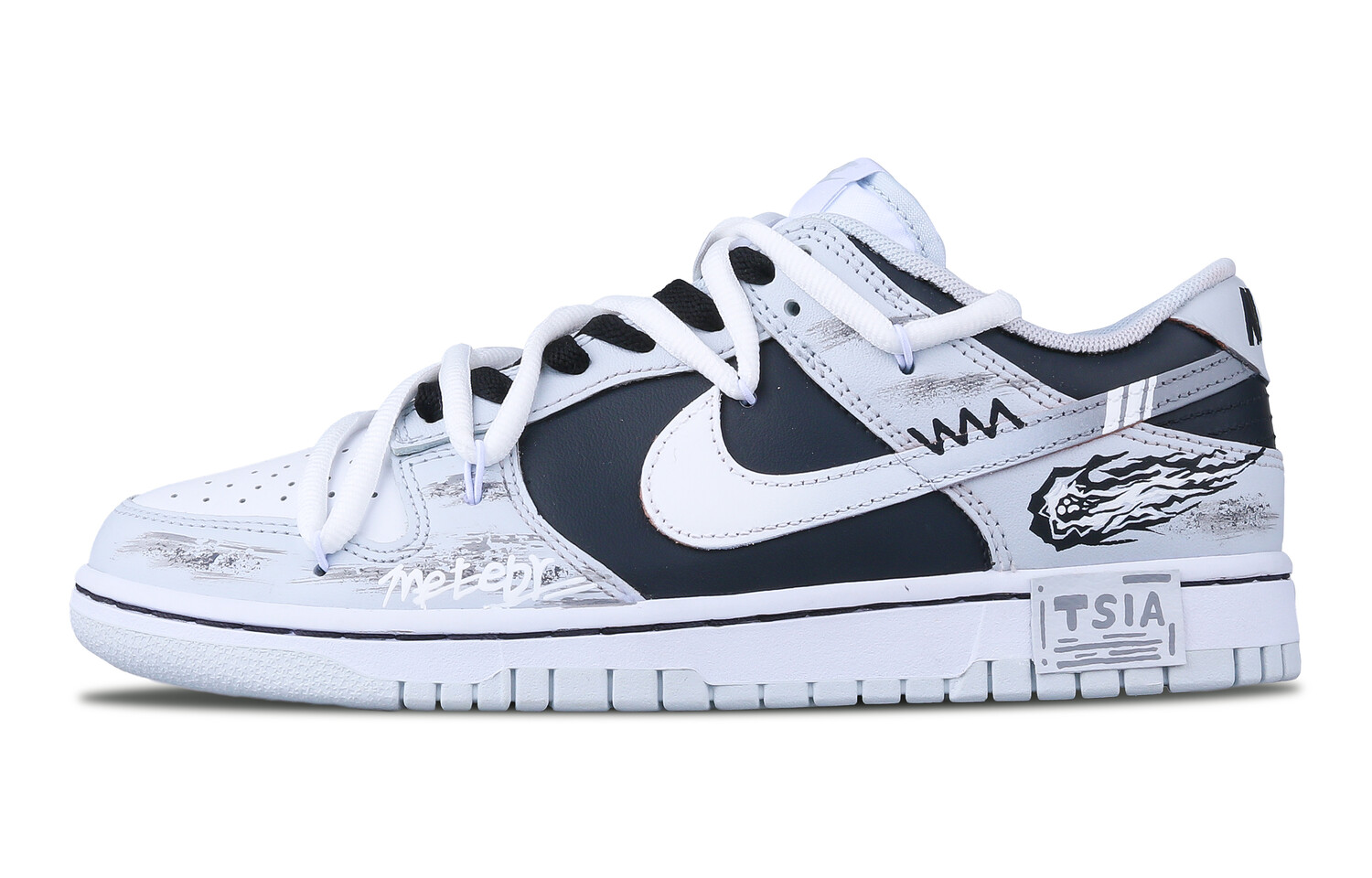 

Кроссовки Nike Dunk Skateboarding Shoes Unisex Low-top Gray, черный