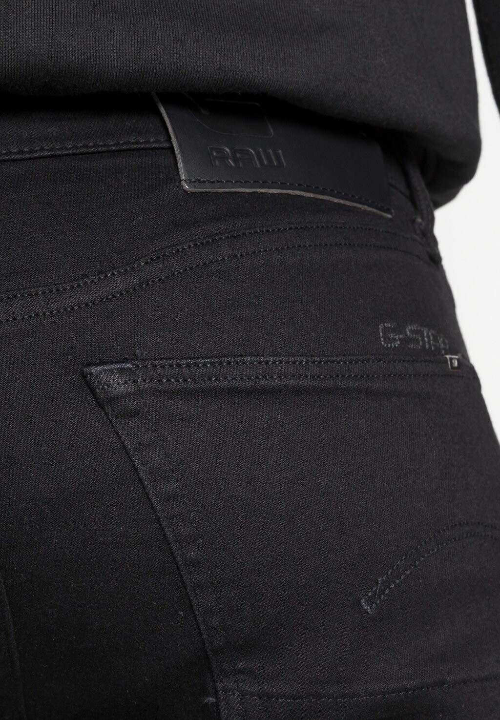 Джинсы приталенного кроя 3301 SLIM FIT G-Star, эльто-черный черный суперстрейч/черный как смоль — фото 4