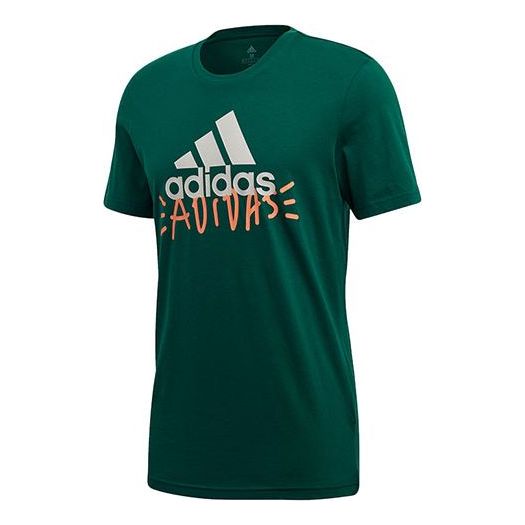 

Футболка doodlebasic bos alphabet short sleeve green Adidas, зеленый