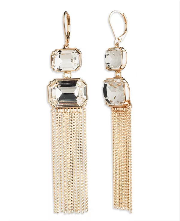 

Серьги-Люстры с бахромой из стекла и камня Lauren Ralph Lauren, gold