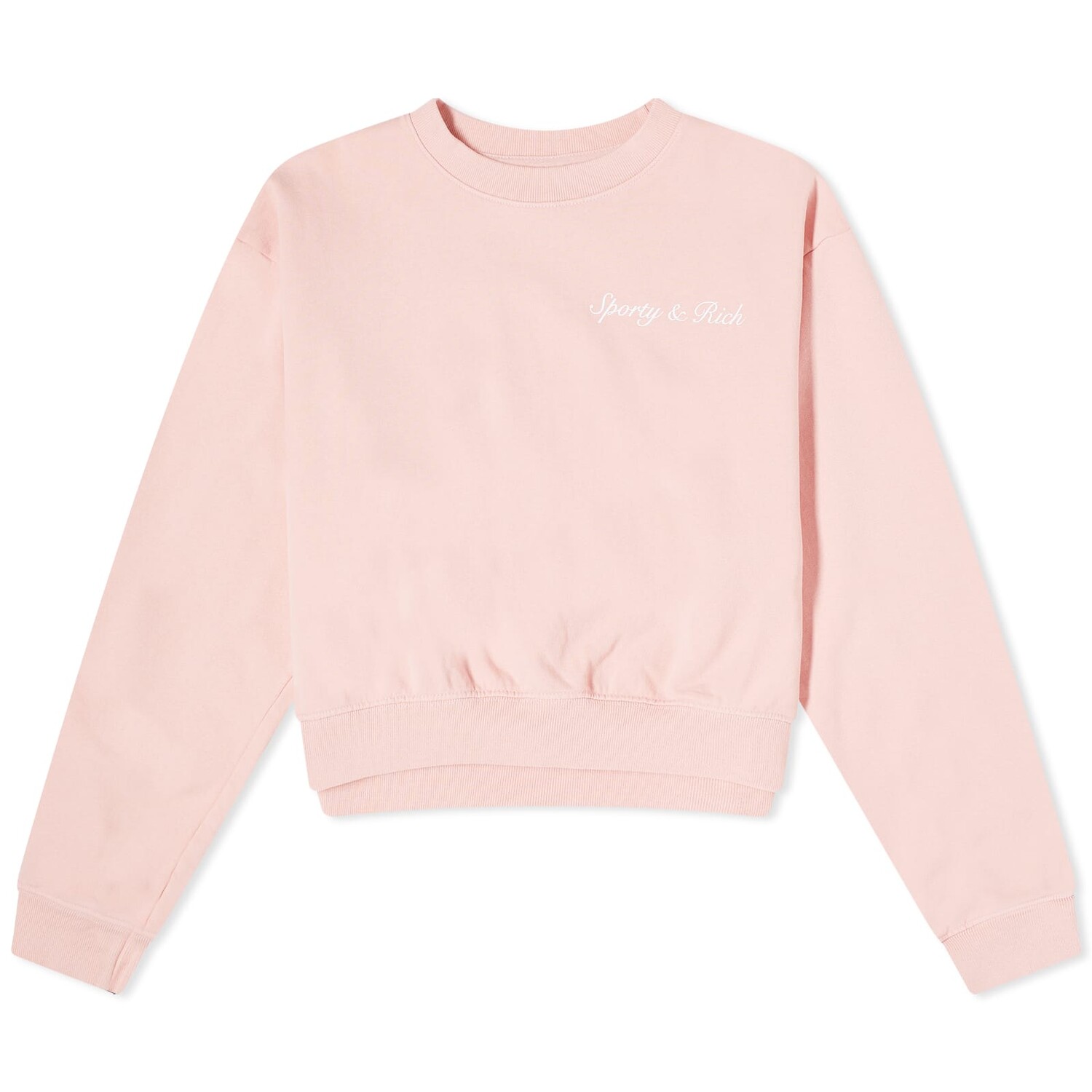 

Толстовка Sporty & Rich Syracuse Cropped Crew Sweat, розовый