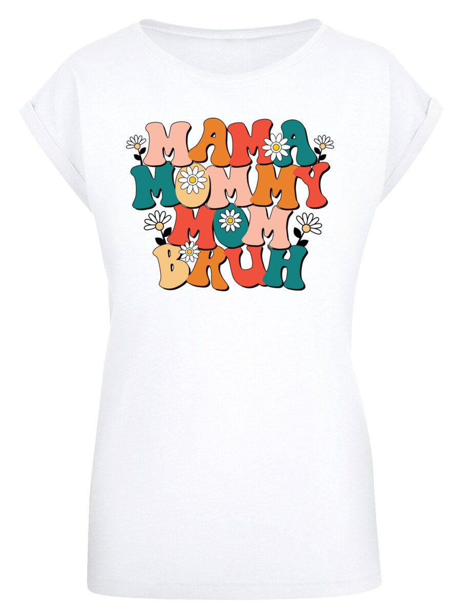 

Рубашка F4NT4STIC Mothers Day Floral Accent Mom Life Humor Trendy Aesthetic, белый