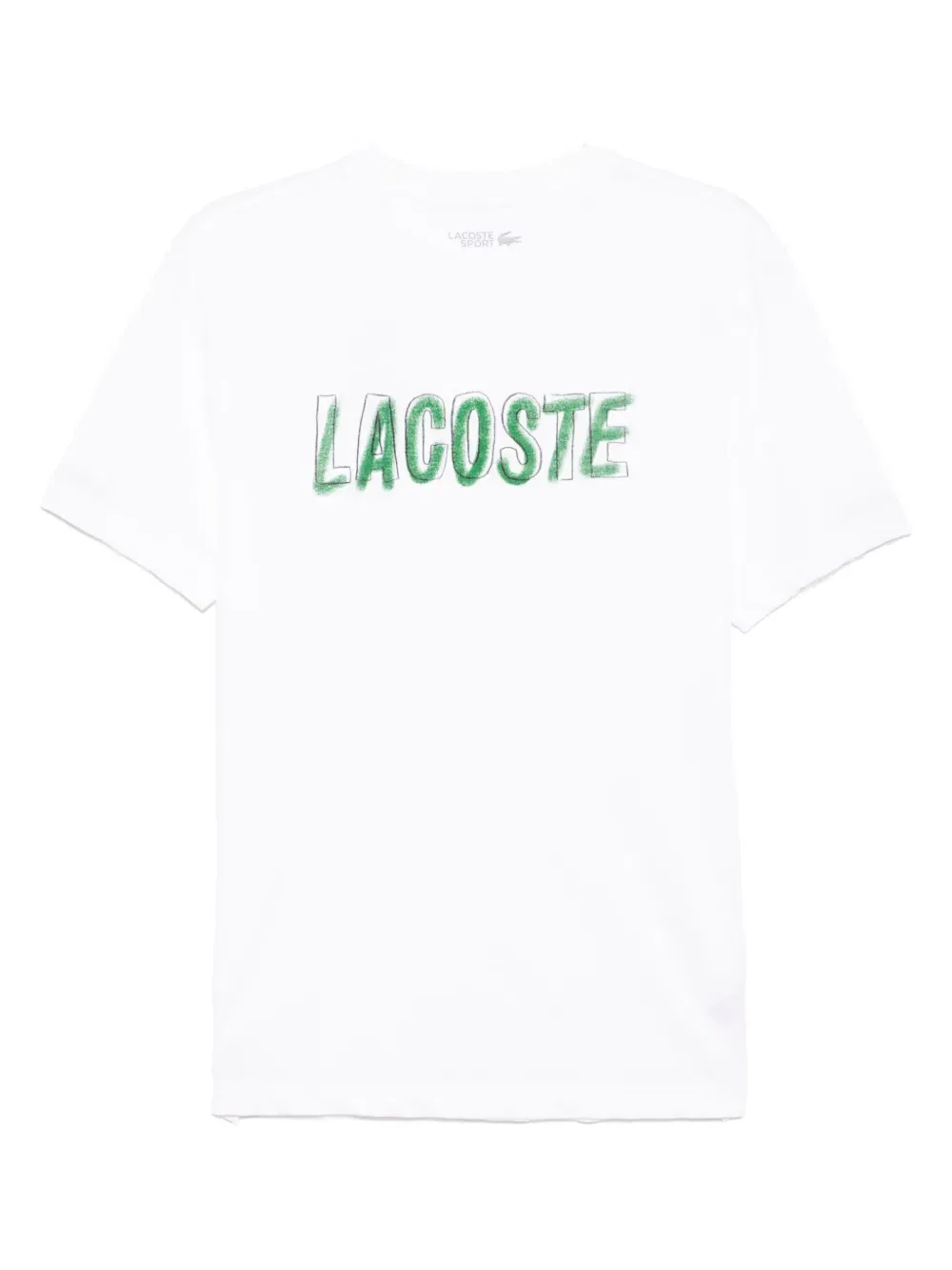 Ультрасухая футболка с принтом Lacoste, белый