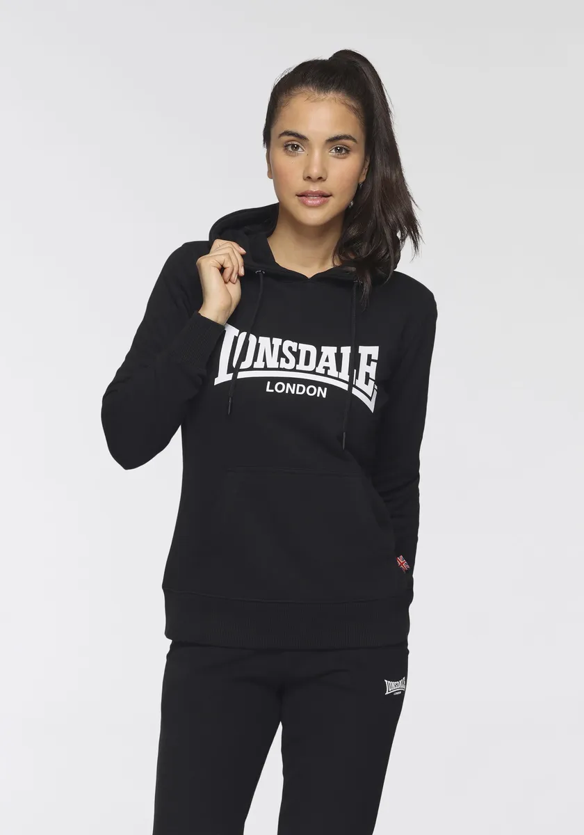 

Толстовка Lonsdale с капюшоном, черный