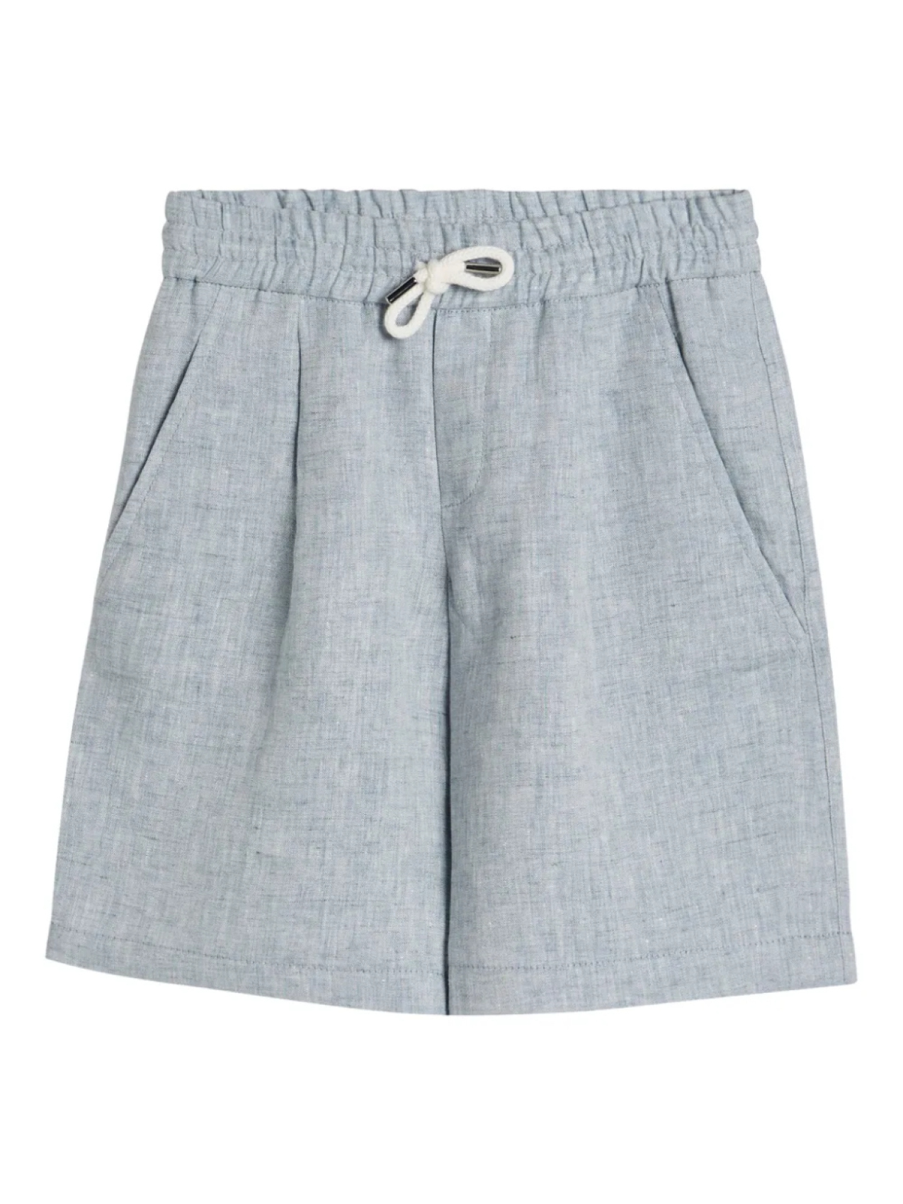 

Льняные шорты Brunello Cucinelli Kids, серый