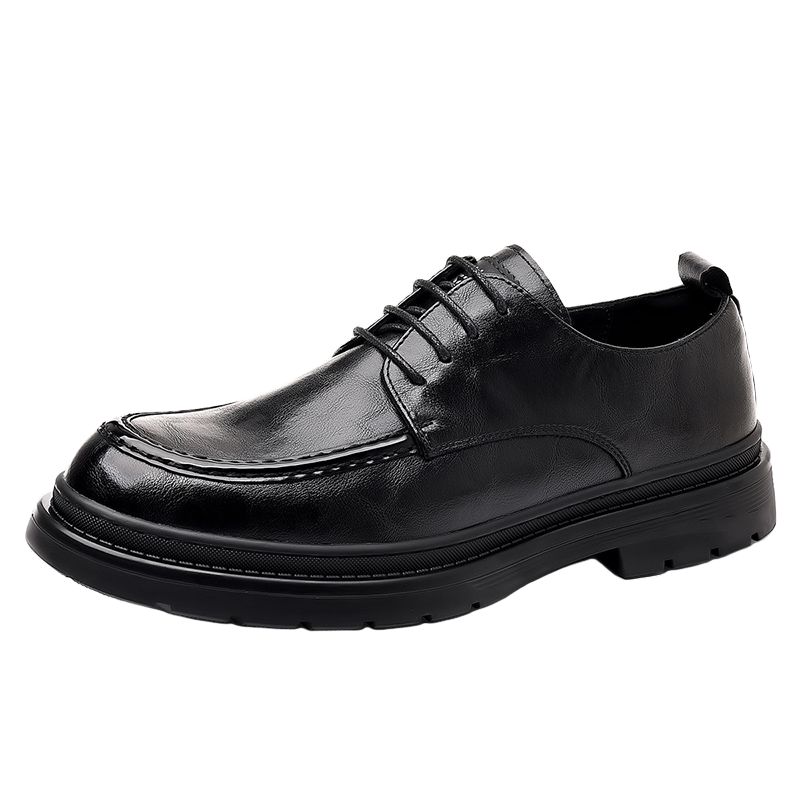 

Мужская повседневная обувь с низким верхом Mulinsen, Black[Leather Shoe Size: Size 40 In This Model = Athletic Shoes 41]