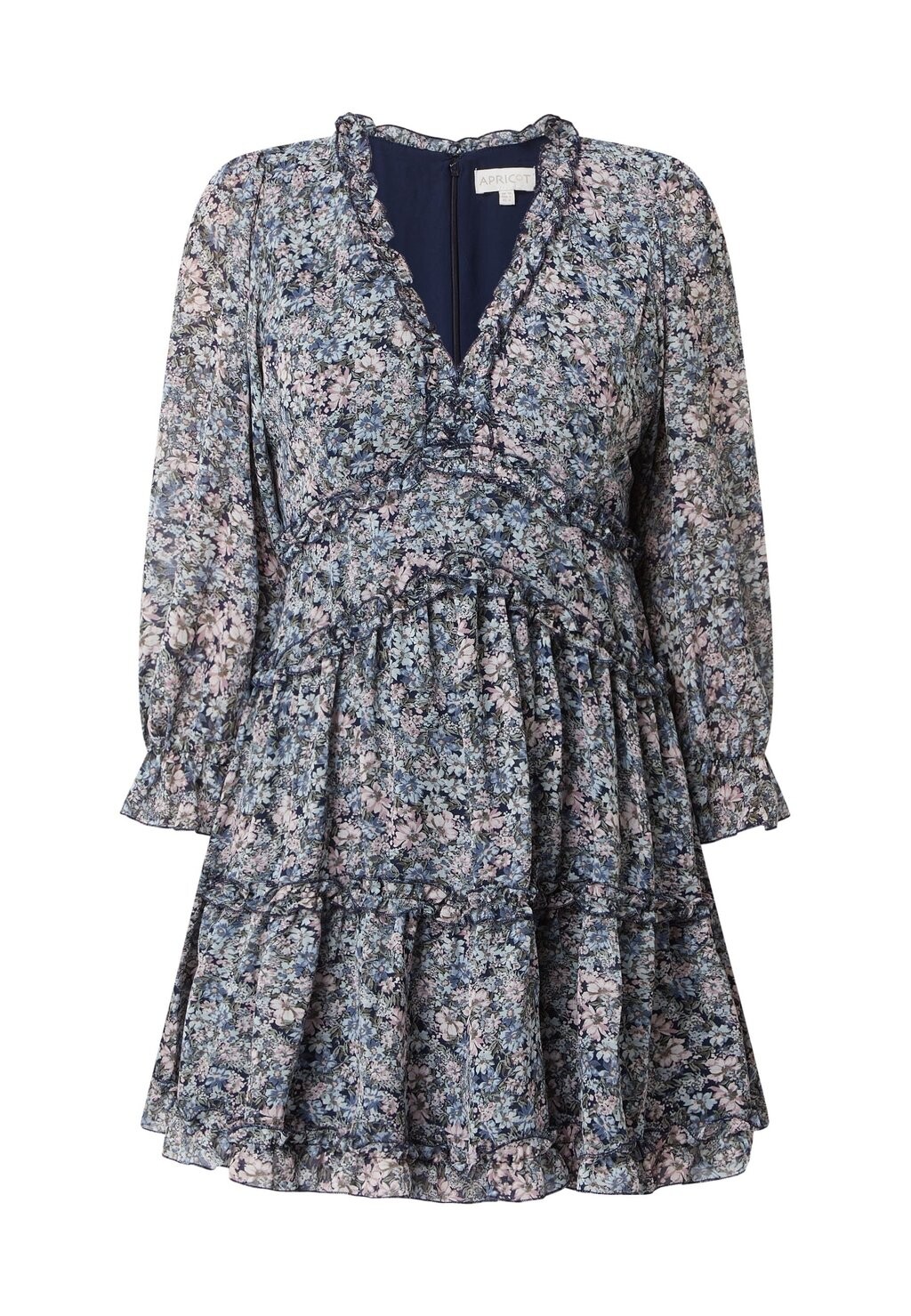 

Платье из джерси Mini Mit Floralem Muster Apricot, светло-бирюзовое