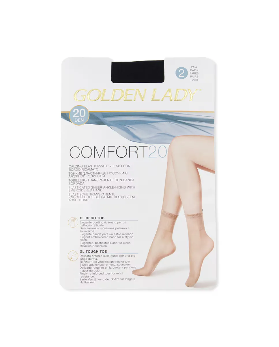 

Базовые носки по щиколотку Golden Lady, чёрный
