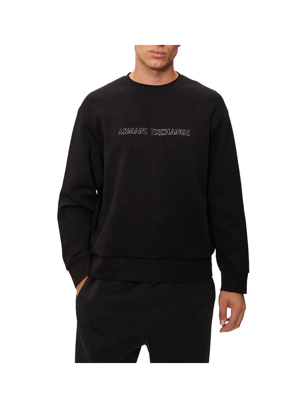 

Черная мужская толстовка Armani Exchange