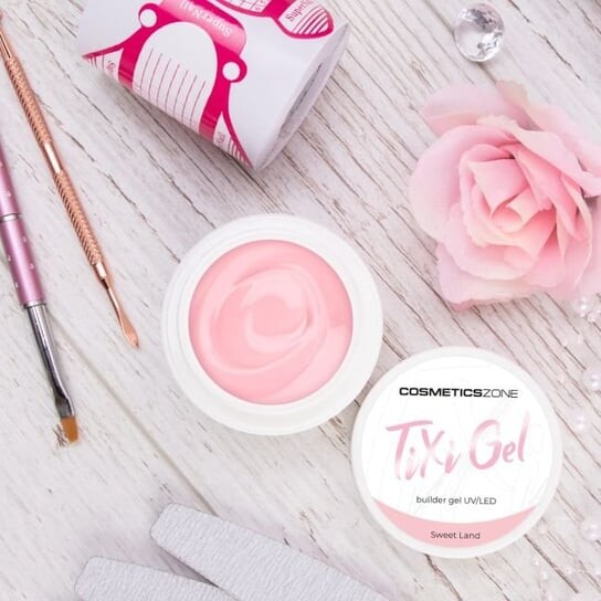 Гель для наращивания памяти розовый UV LED Sweet Land 5мл Cosmetics Zone Liquid — фото 4