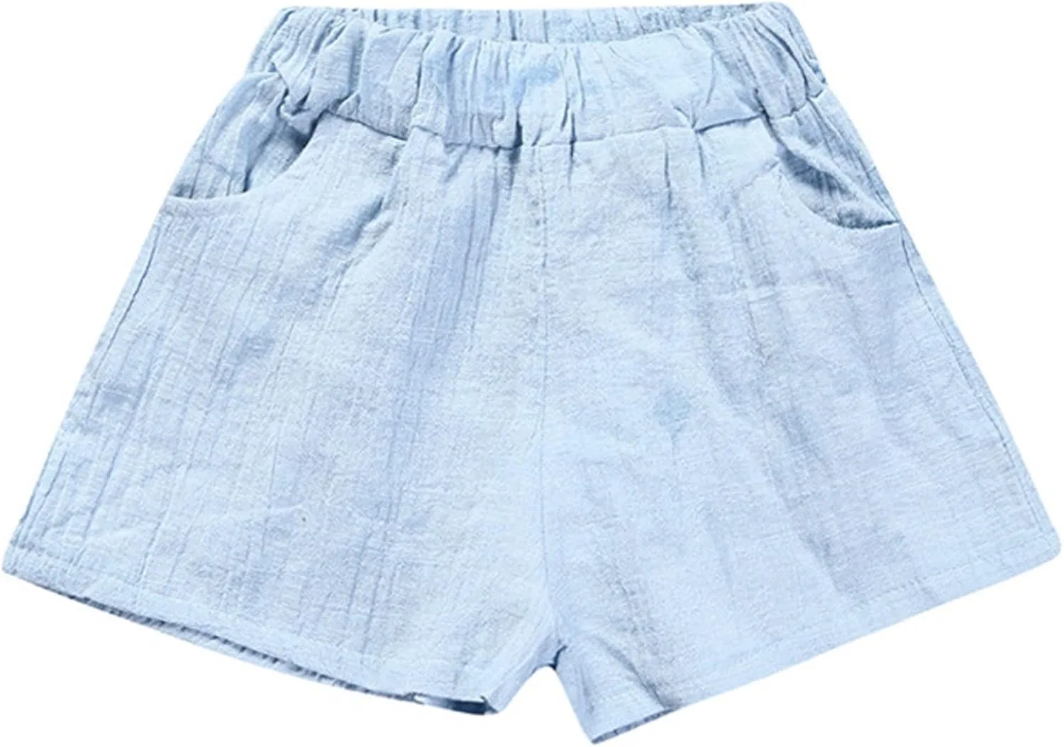 Детские шорты для мальчиков, хлопковые, с эластичным поясом, ACSUSS, Light Blue