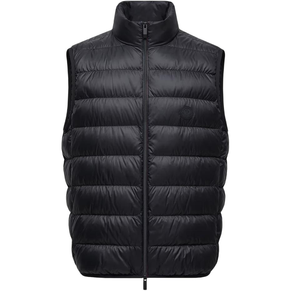 

Moncler Беcне Стеганая жилетка на молнии, Black