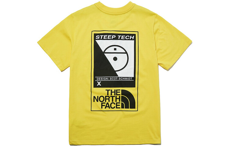 

Футболка унисекс желтая The North Face, желтый