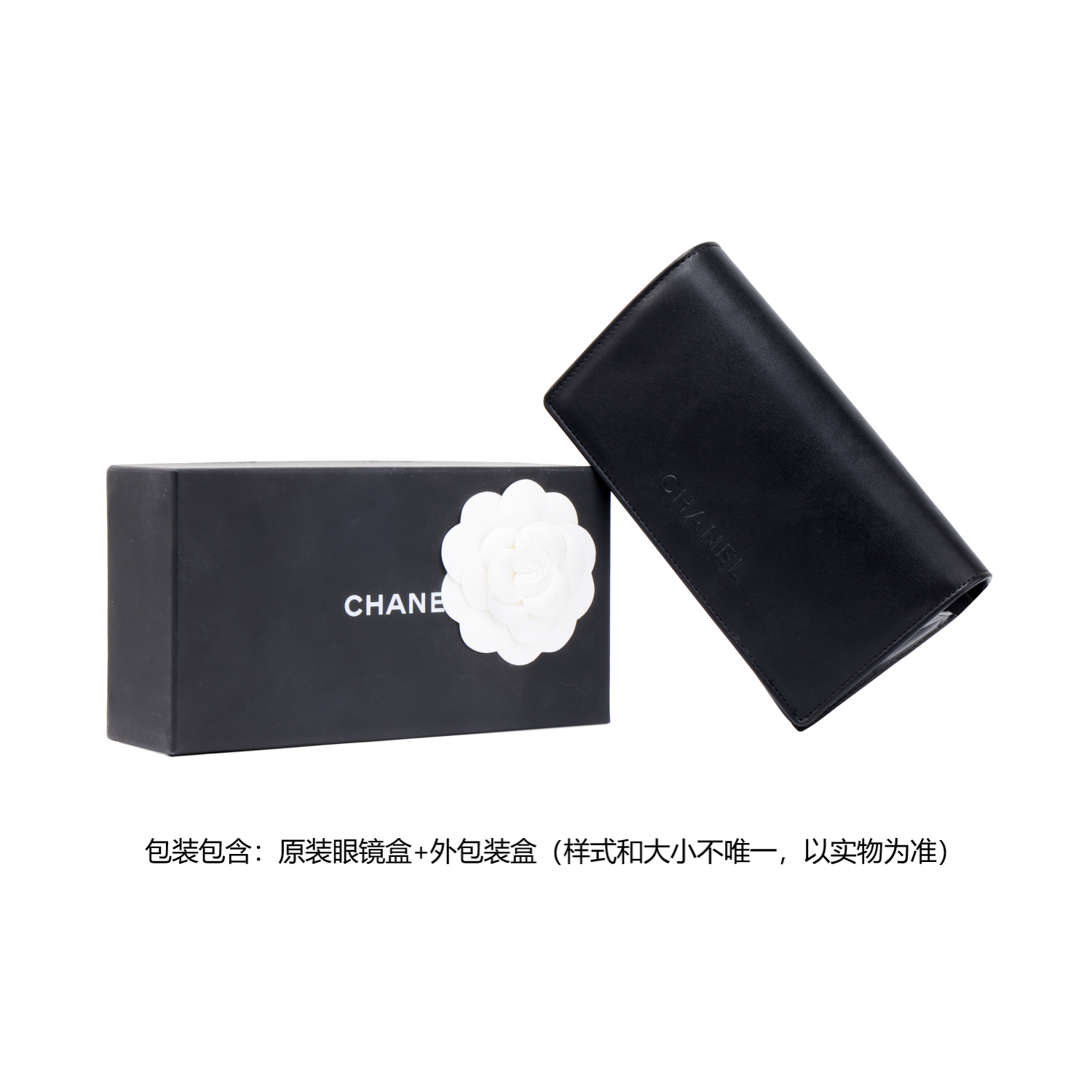 

CHANEL Солнцезащитные очки кошачий глаз в оправе Plate Frame, женские, черные